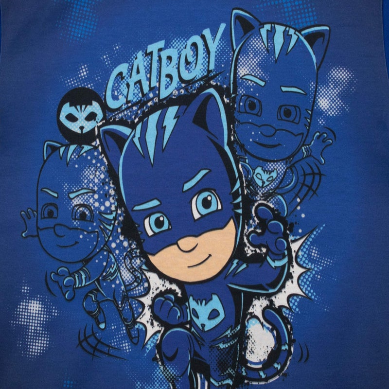 PJMASKS بي جي ماسكس بيجاما قصيرة للأولاد من كات بوي باللون الأزرق مقاس 10 - Image 3